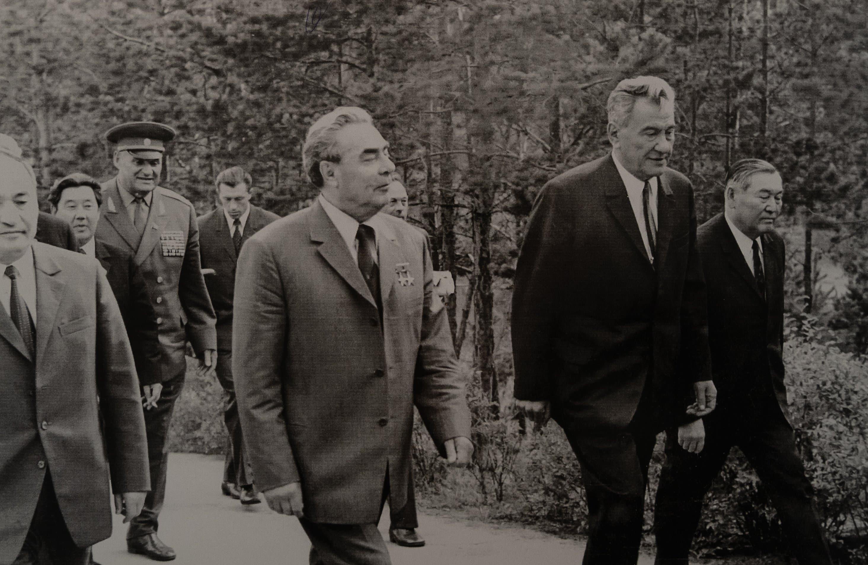 Л. Брежнев пен Д. Қонаев