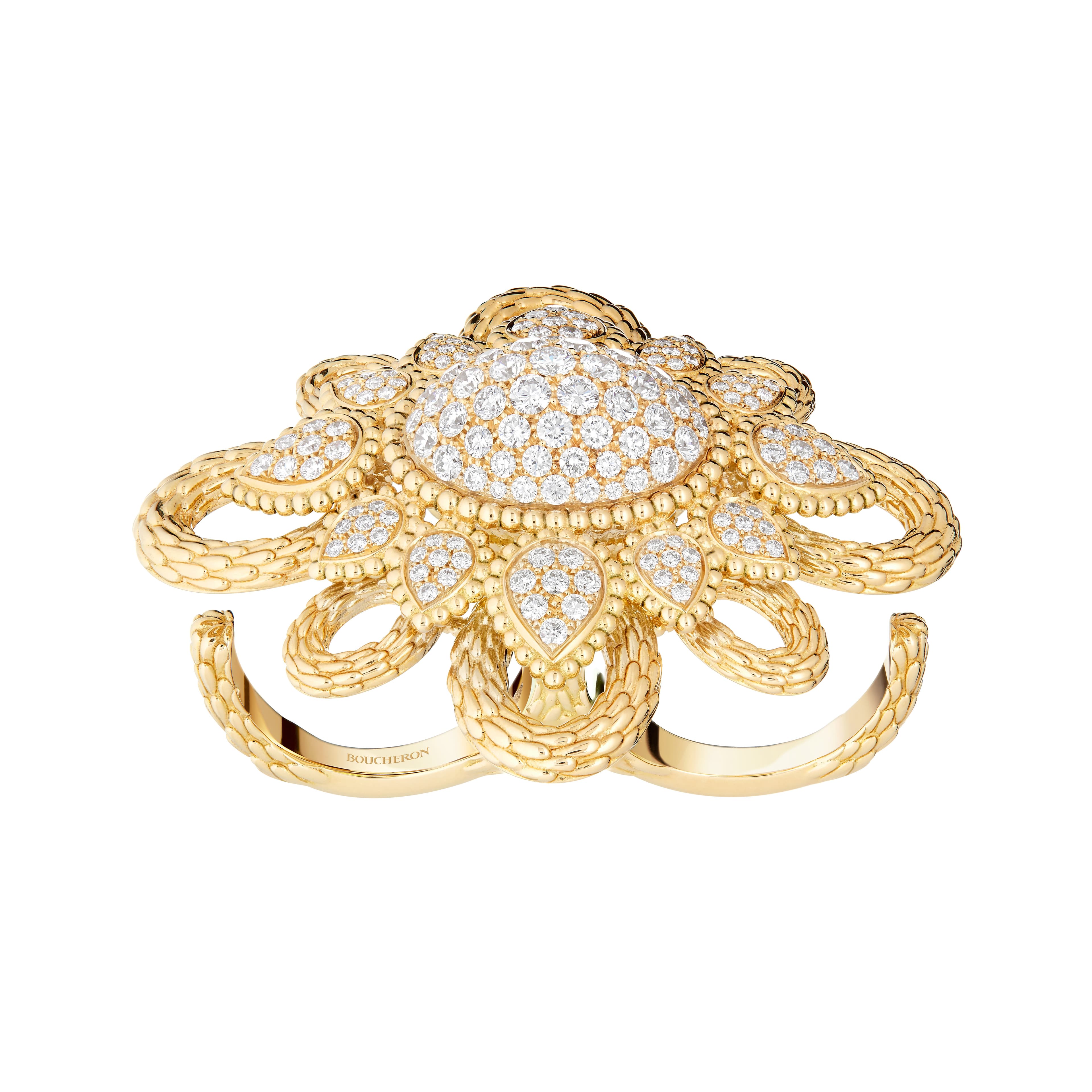 Екі саусаққа тағатын Serpent Bohème Vintage сақинасы