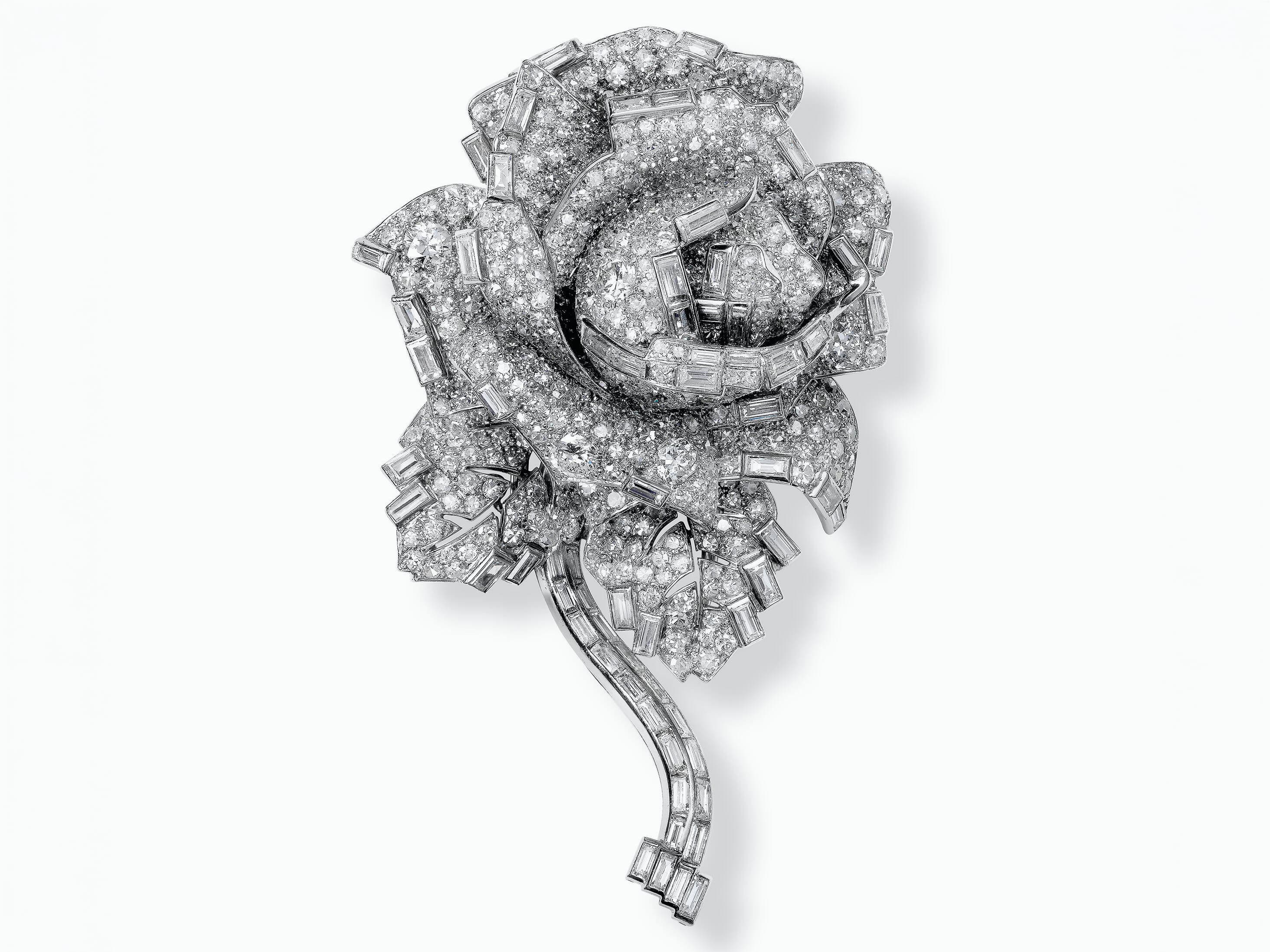 Раушан танамоншақ, Cartier London, 1938 жыл. Маргарет ханшаға арнайы жасалған танамоншақ, Cartier коллекциясы. | Фотограф: Нильс Херрманн для коллекции Cartier.