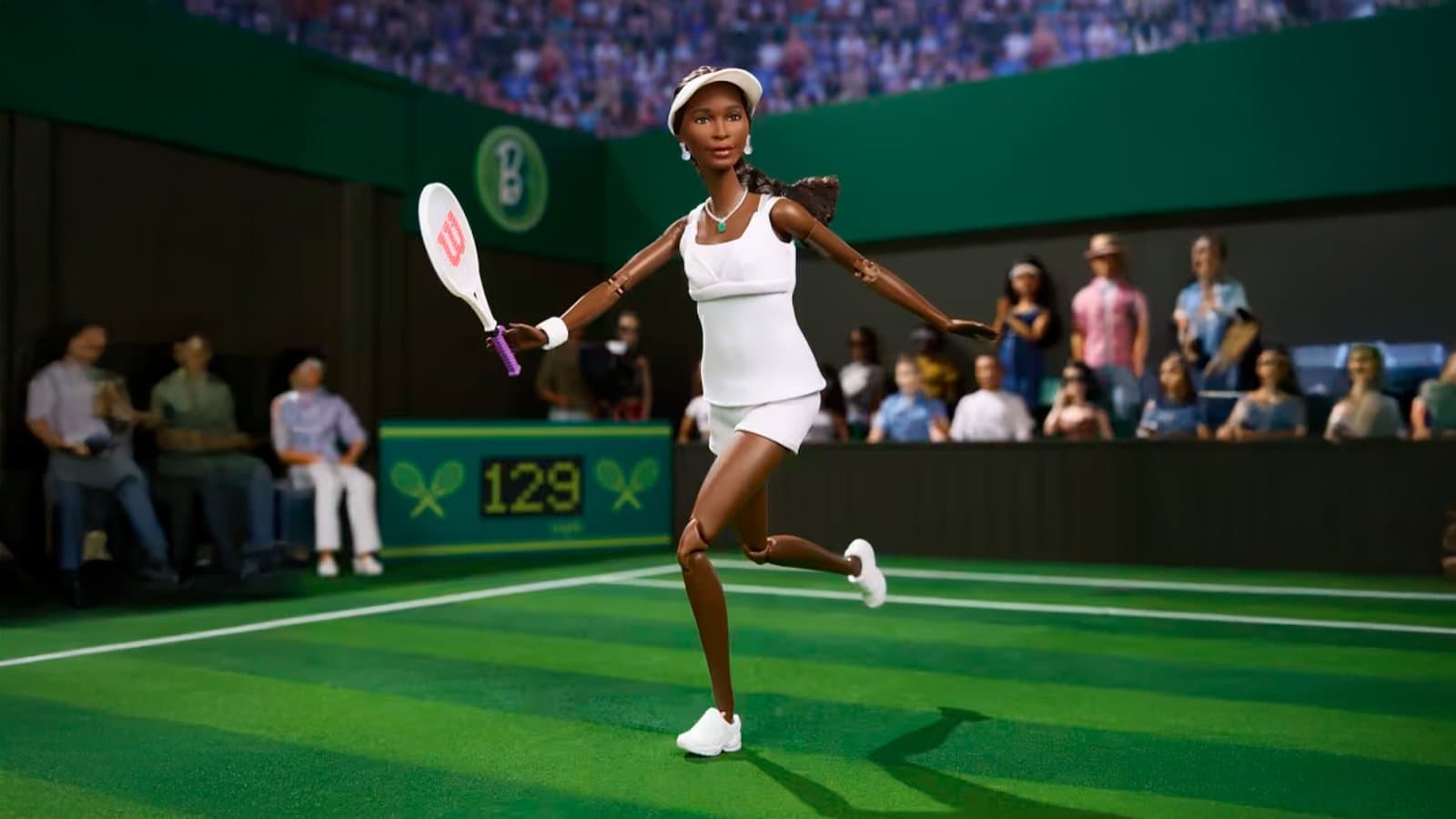 Как выглядит кукла Barbie в образе Винус Уильямс  | mattel.com