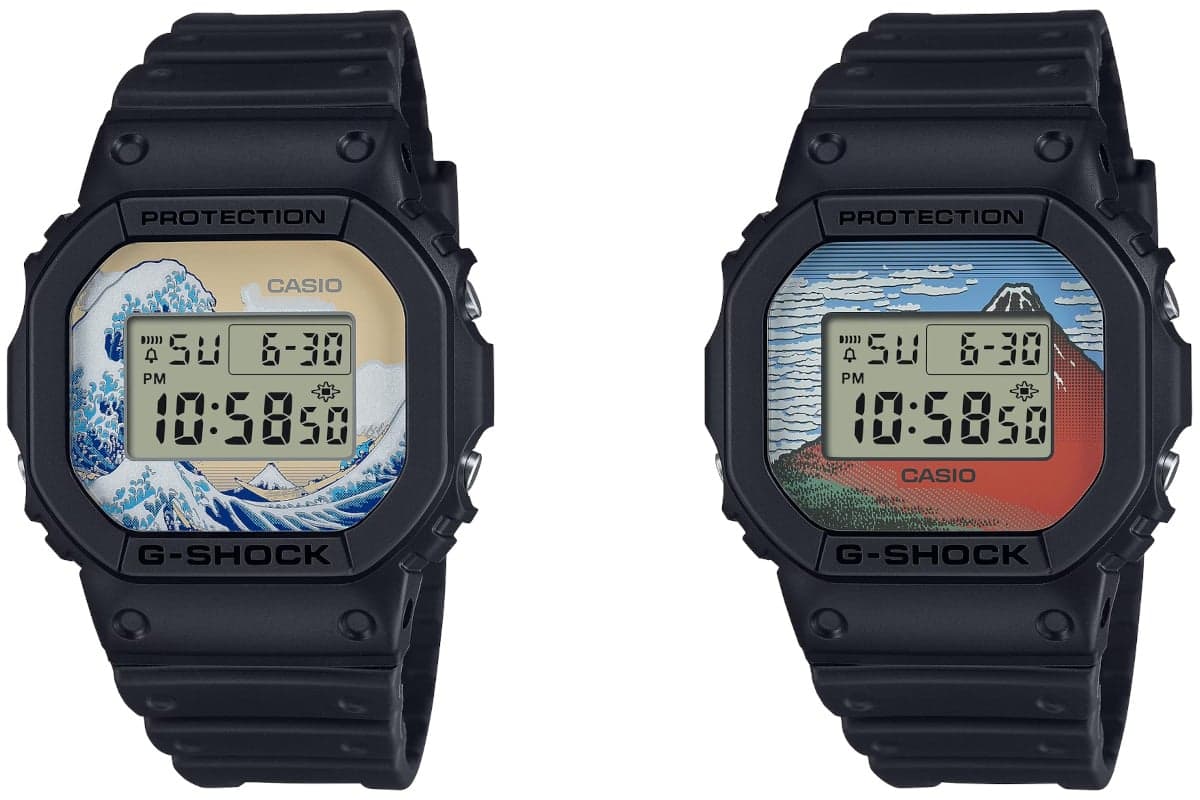 G-SHOCK выпустит часы с принтами гравюр Кацусики Хокусая