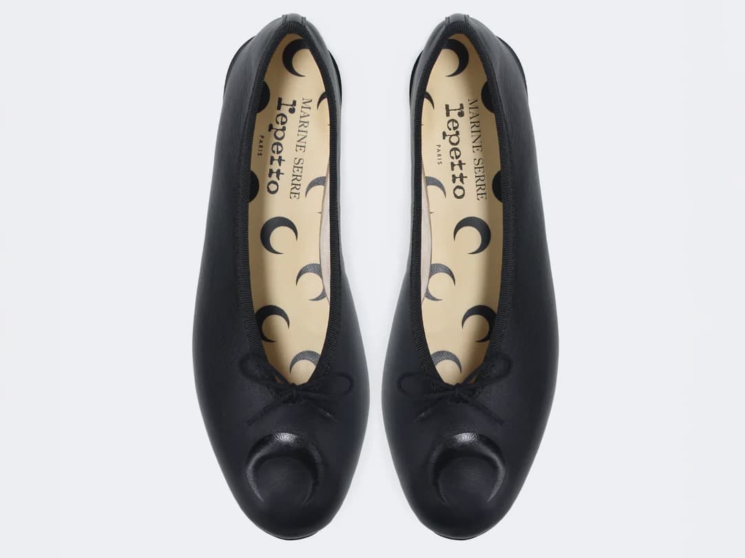 Капсульная коллекция балеток Marine Serre x Repetto
