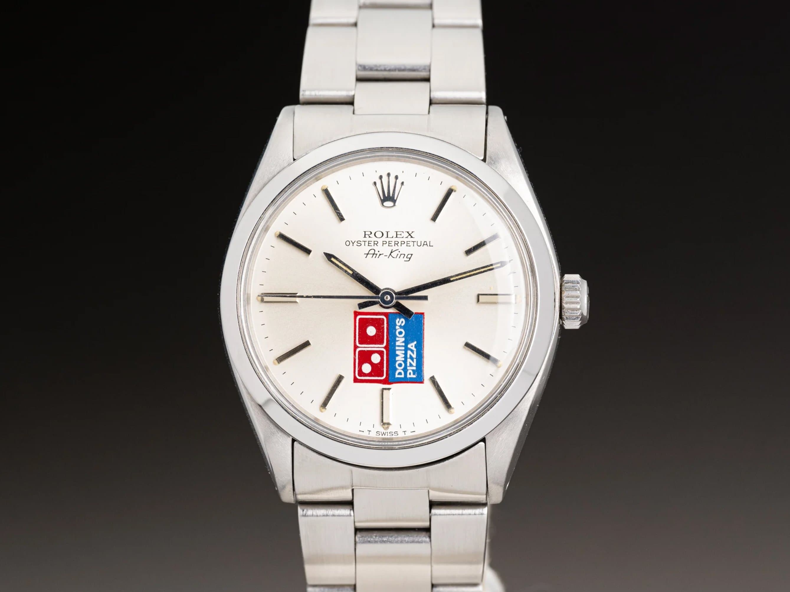 1981 Rolex Oyster Perpetual «Domino's» Air King Модель 5500 | hqmilton.com