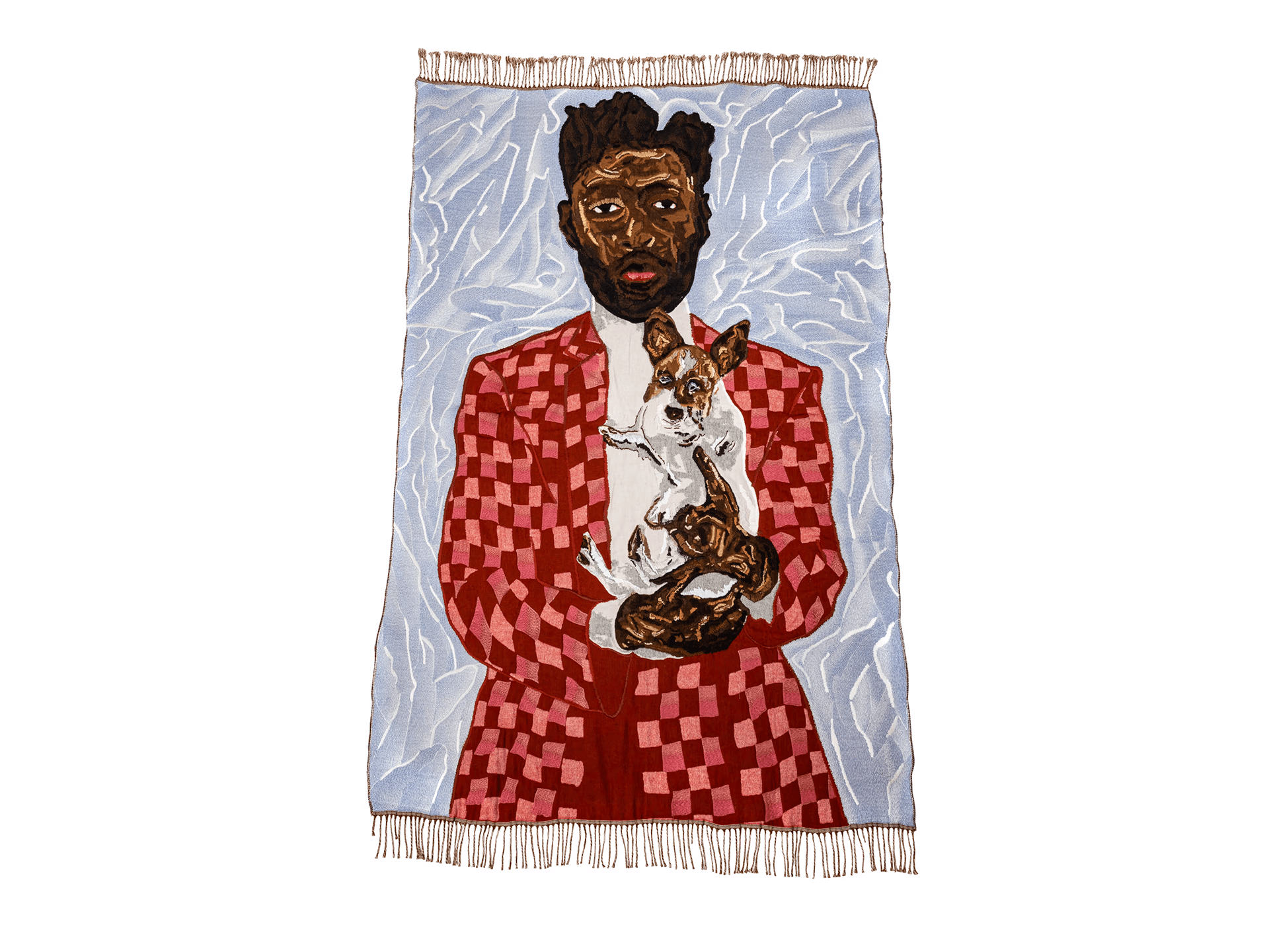 DIOR X AMOAKO BOAFO One-Of-A-Kind Cashmere Blanket | joopiter.com