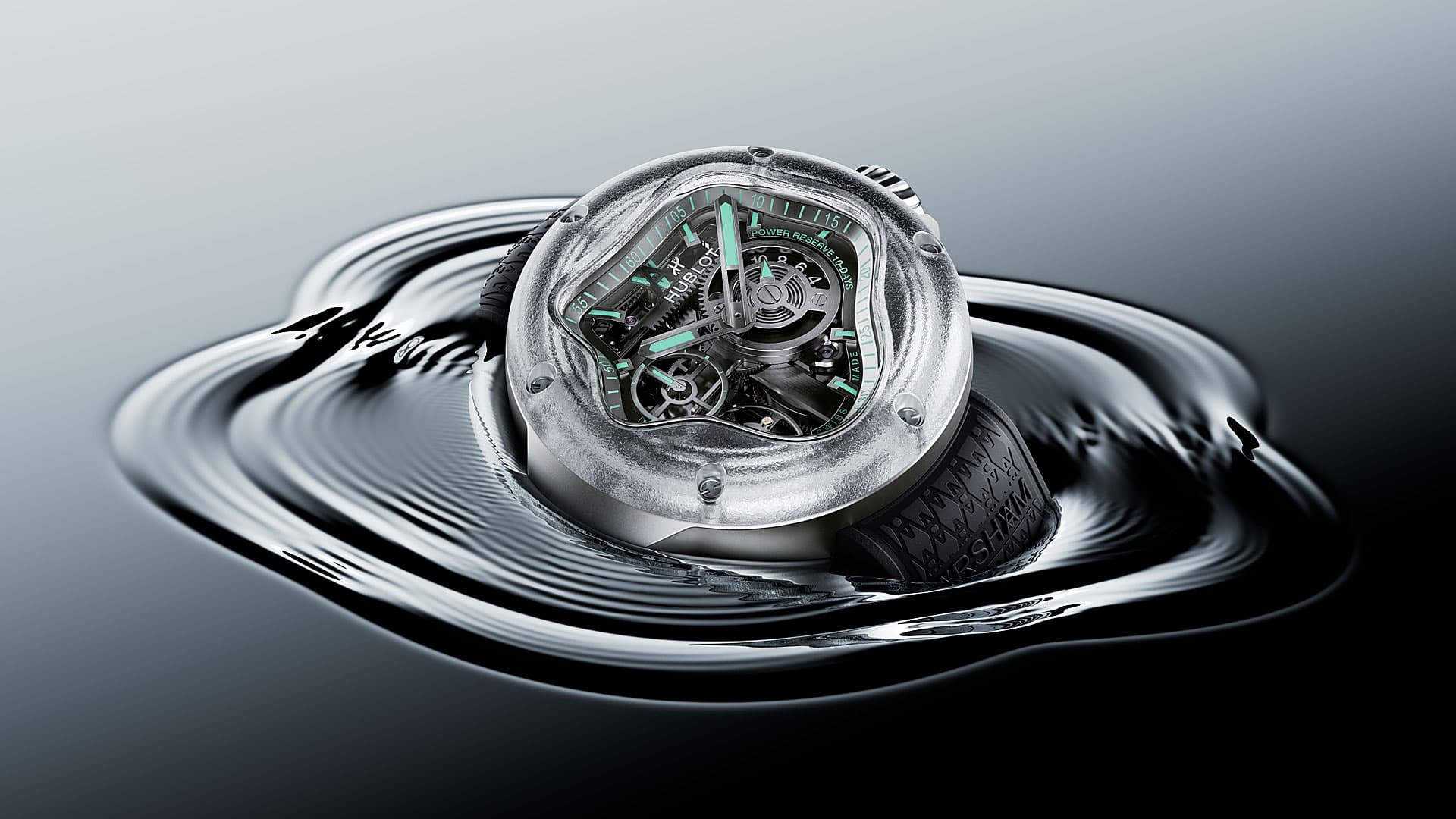 Hublot MP-17 Meca-10 Arsham Splash Titanium Sapphire – тынымсыз қозғалыстың символы | Баспасөз қызметі мұрағатынан