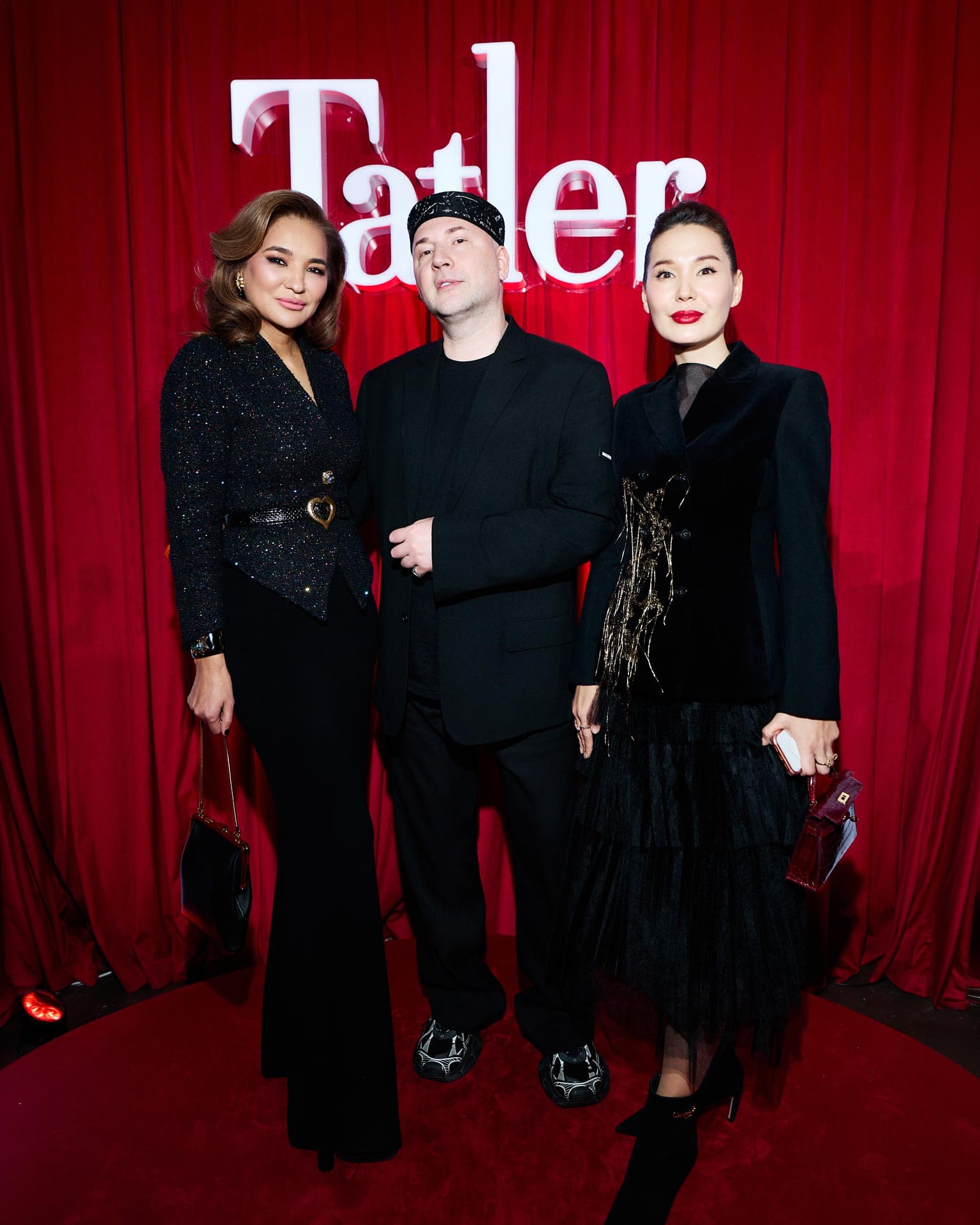 Асель Тасмагамбетова, Роман Александров, Баглана Мусина | Архив Tatler