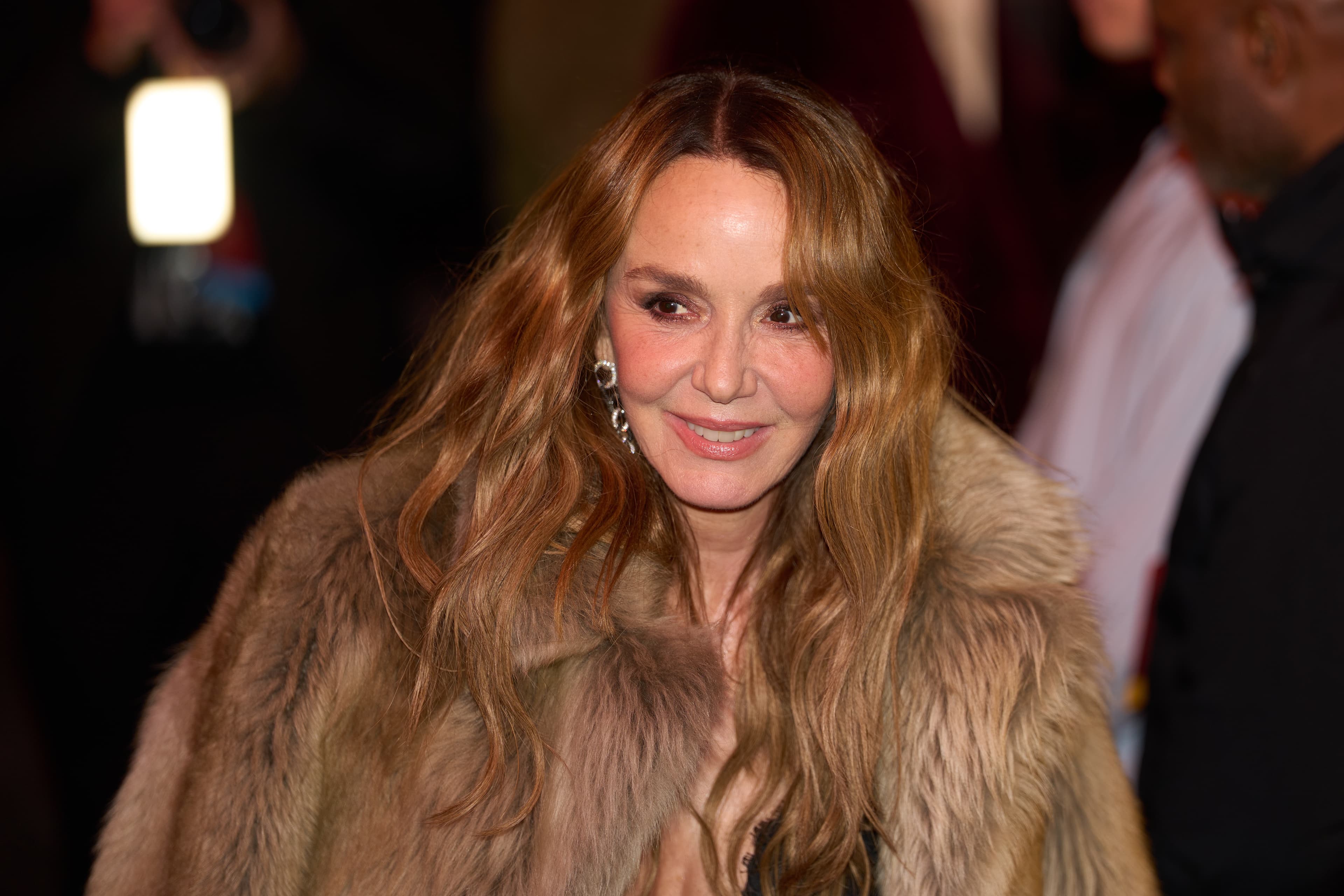 Филиппин Леруа-Больё в шубе из искусственного меха | Edward Berthelot / WireImage