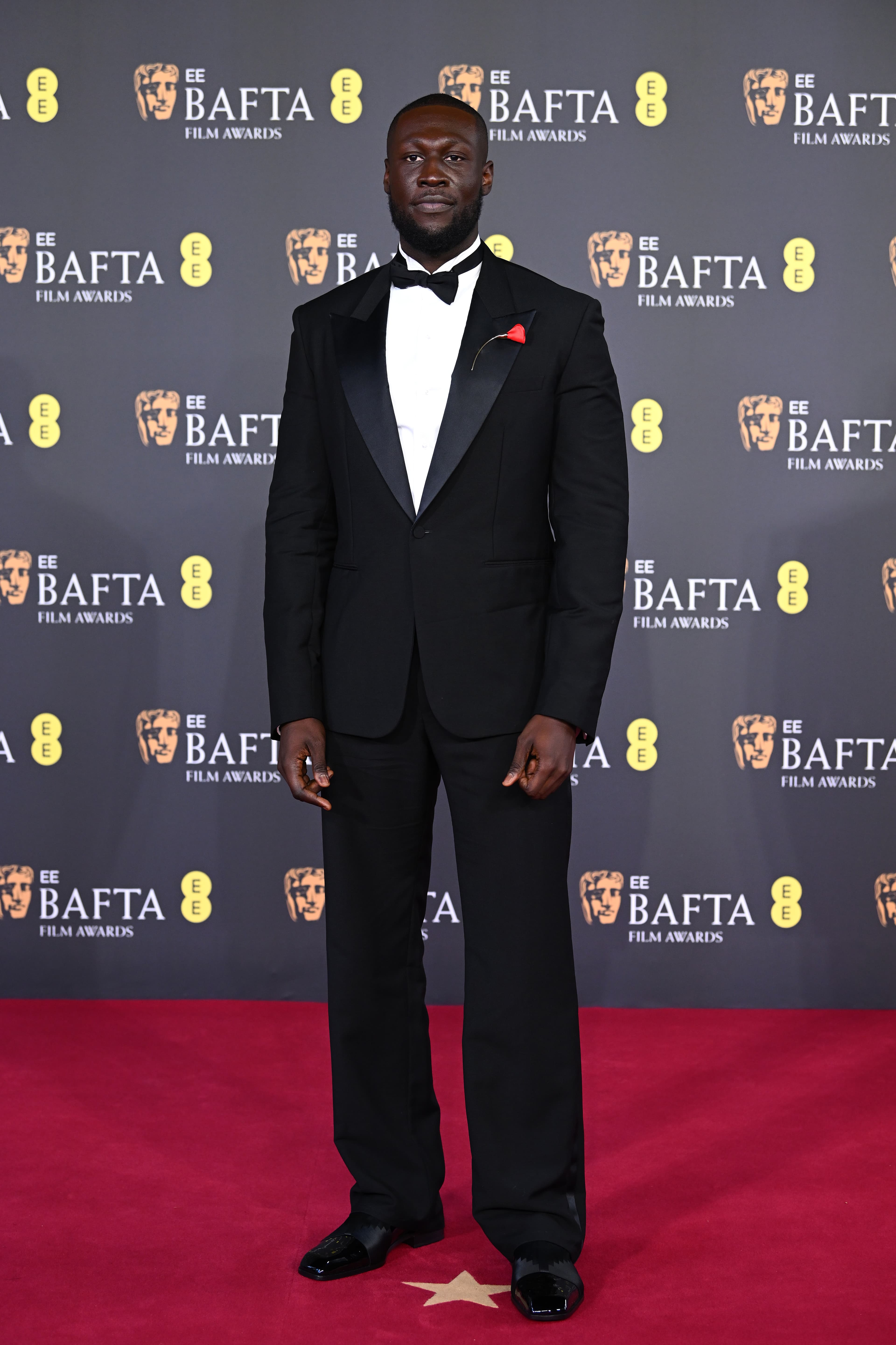 Stormzy EE BAFTA Film Awards 2026 сыйлығын тапсыру салтанатына келді | Getty Images
