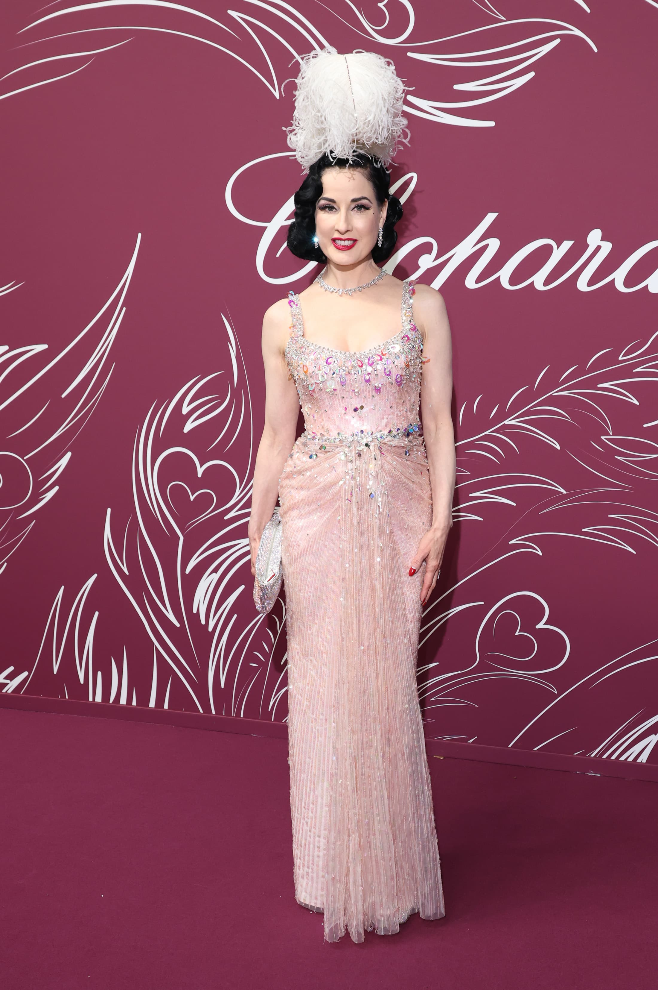 Дита фон Тиз посетила гала-вечер Chopard Miracle Gala Evening в рамках 79-го ежегодного Каннского кинофестиваля 18 мая 2026 года в Каннах, Франция | Фотограф: Майк Марсланд | Getty Images