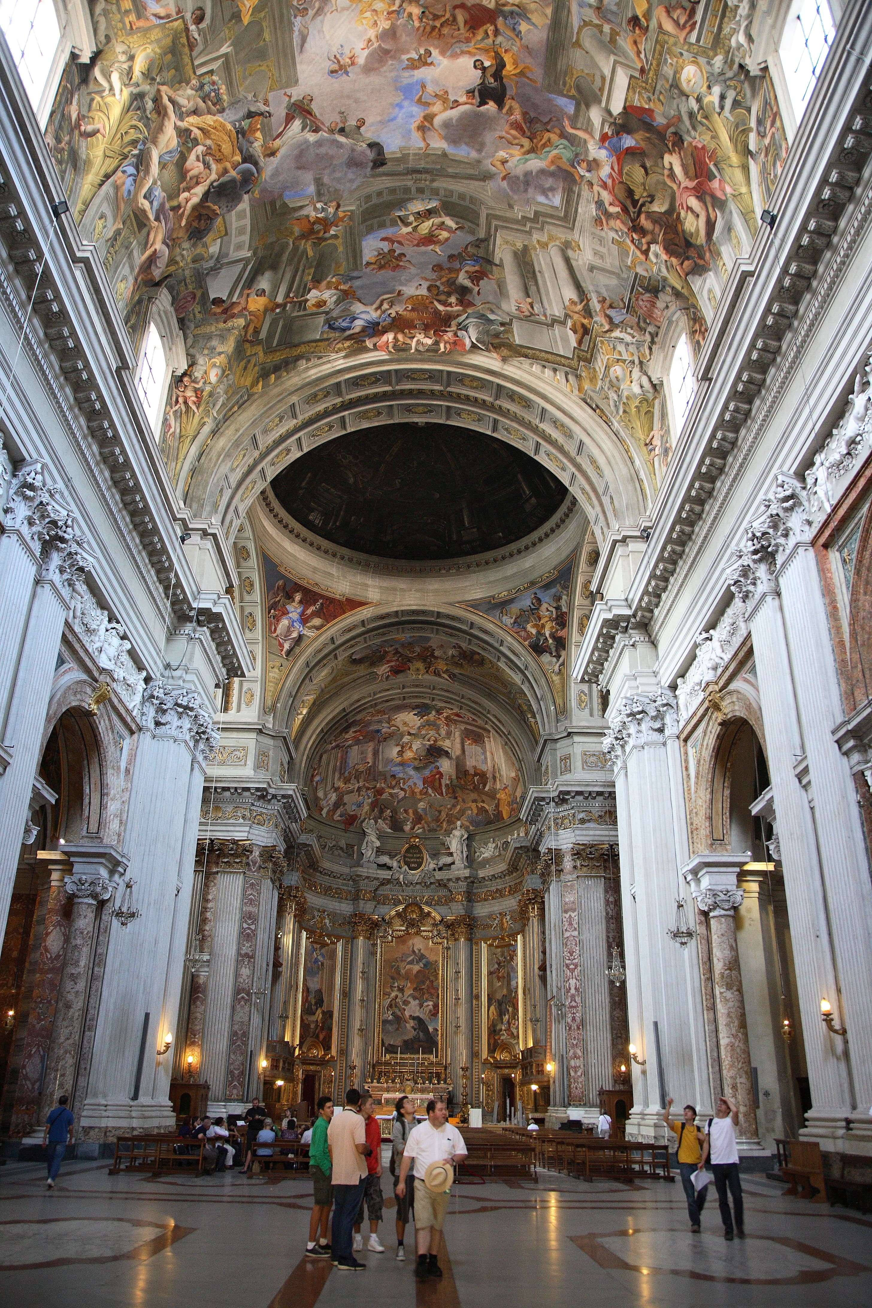 Вид на расписанный потолок церкви Святого Игнатия в Риме | Lisa Noble/Getty Images