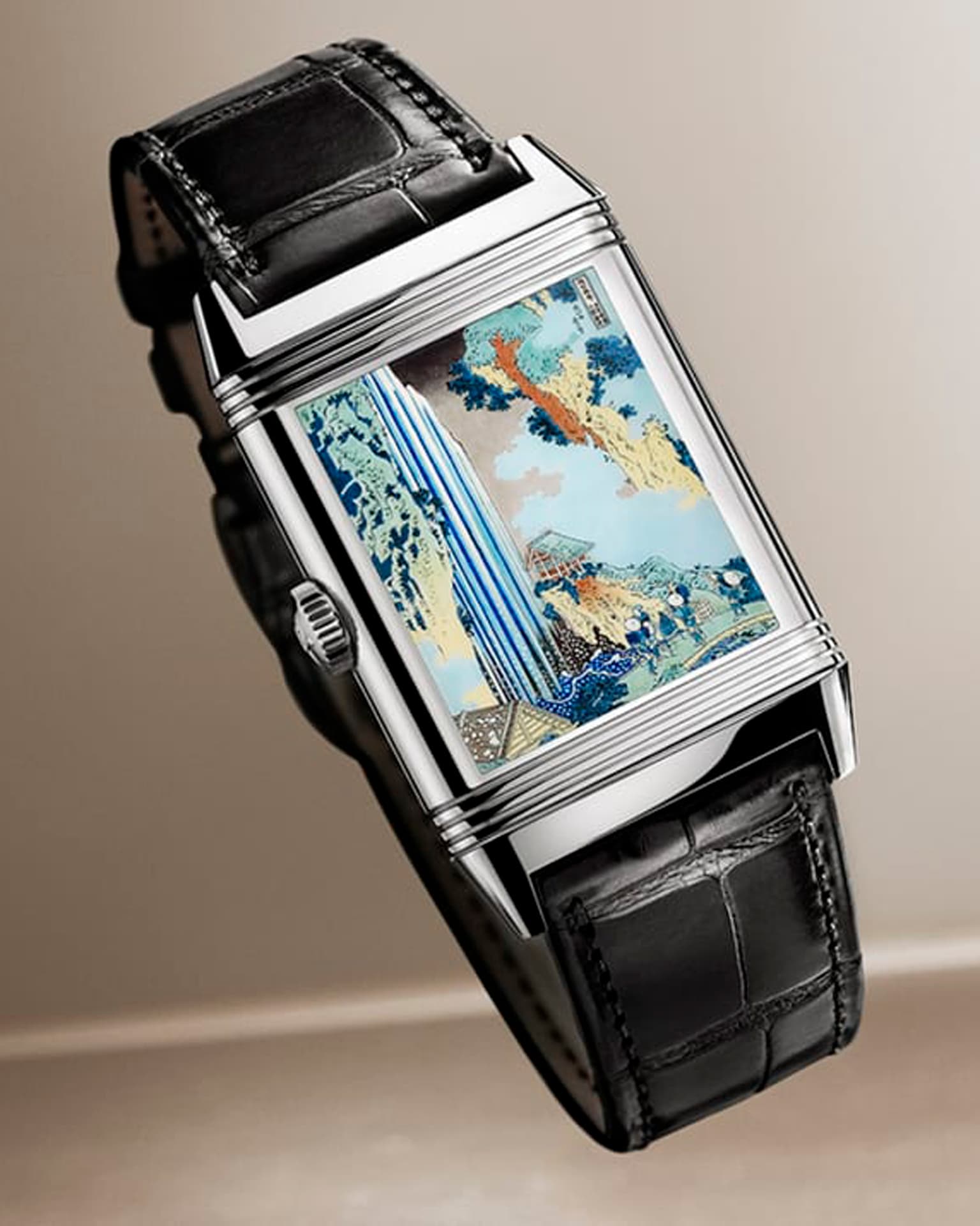 Jaeger-LeCoultre Reverso Tribute Enamel Hokusai Waterfalls Series | Официальный сайт Jaeger-LeCoultre