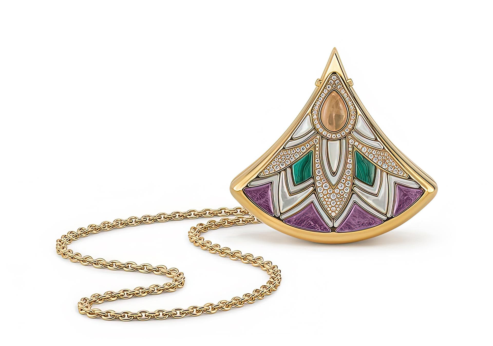 Минодьер Diva с аметистом, малахитом, перламутром и бриллиантами | Фотограф: Итан Джеймс Грин